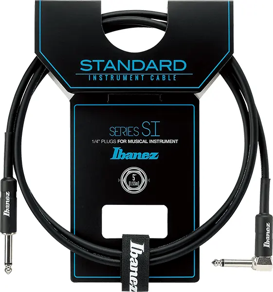 Ibanez SI5L Instrumentkabel 1,5m 1 rett, 1 vinkel 