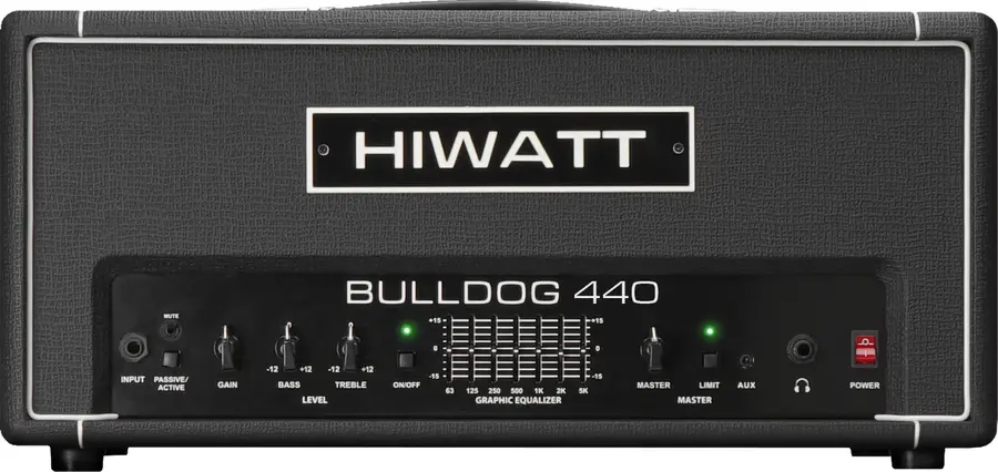 Hiwatt Bulldog 440H Basstopp 400w Graphic EQ 