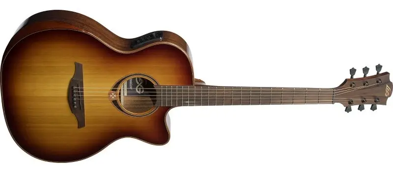Lag Guitars T118ABCE-BRS Auditorium Bevel Cutaway Electro Brown Shadow Spec. 