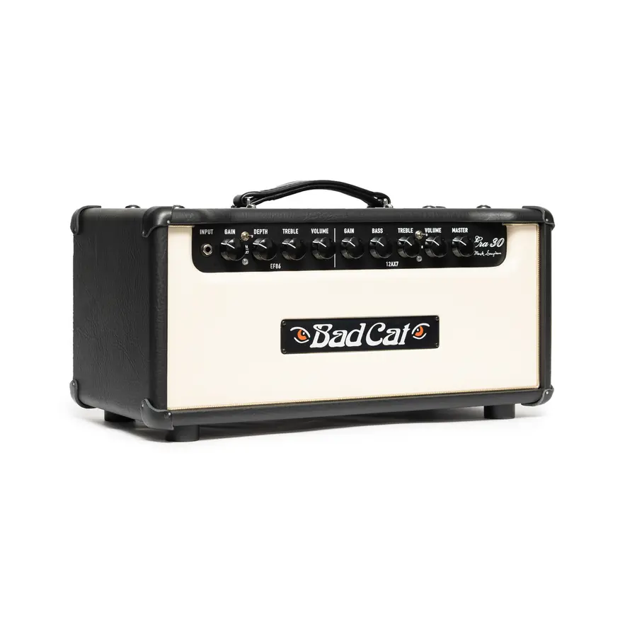 Bad Cat Era 30 Gitartopp Cream Front/Gold Piping 