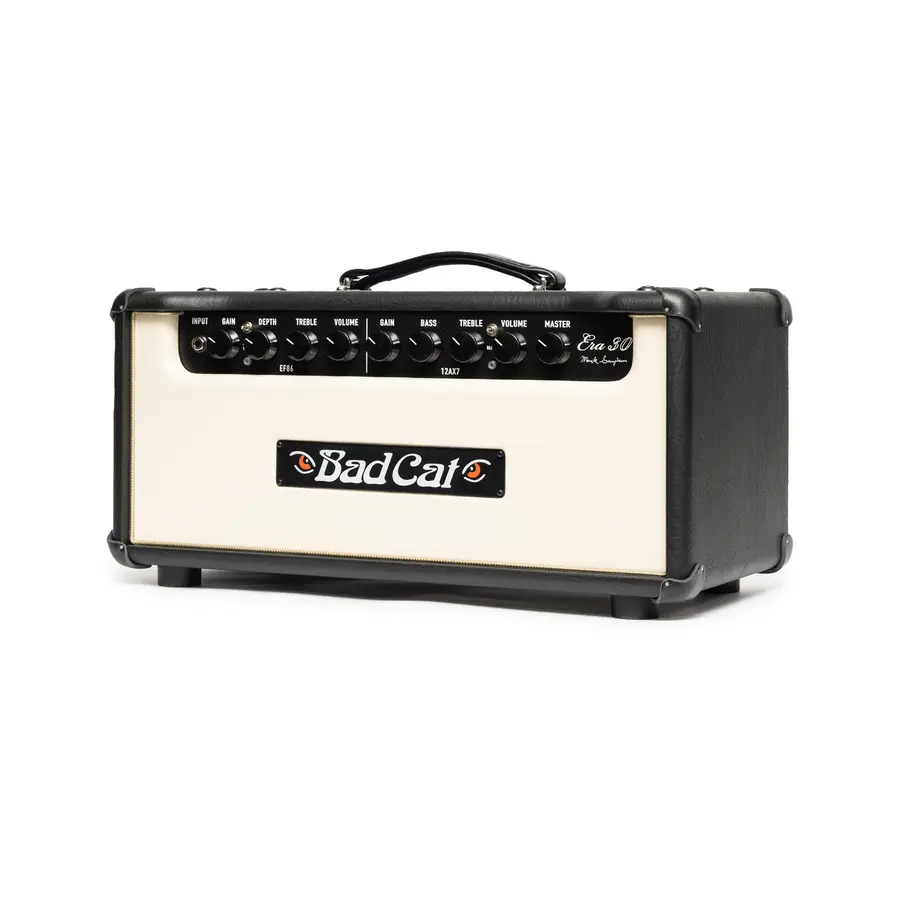 Bad Cat Era 30 Gitartopp Cream Front/Gold Piping 