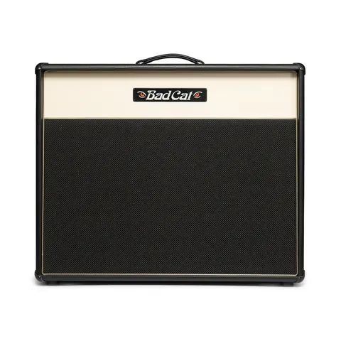 Bad Cat Era 2x12 Gitarkabinett Open Back Cream Front/Gold Piping