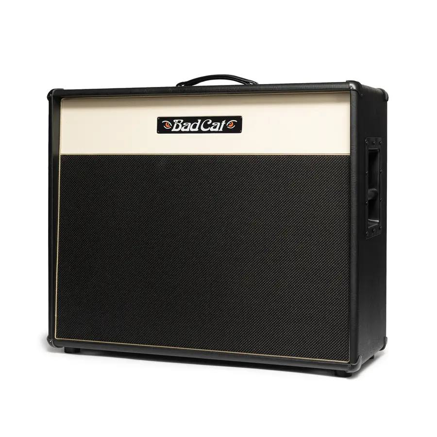 Bad Cat Era 2x12 Gitarkabinett Open Back Cream Front/Gold Piping 