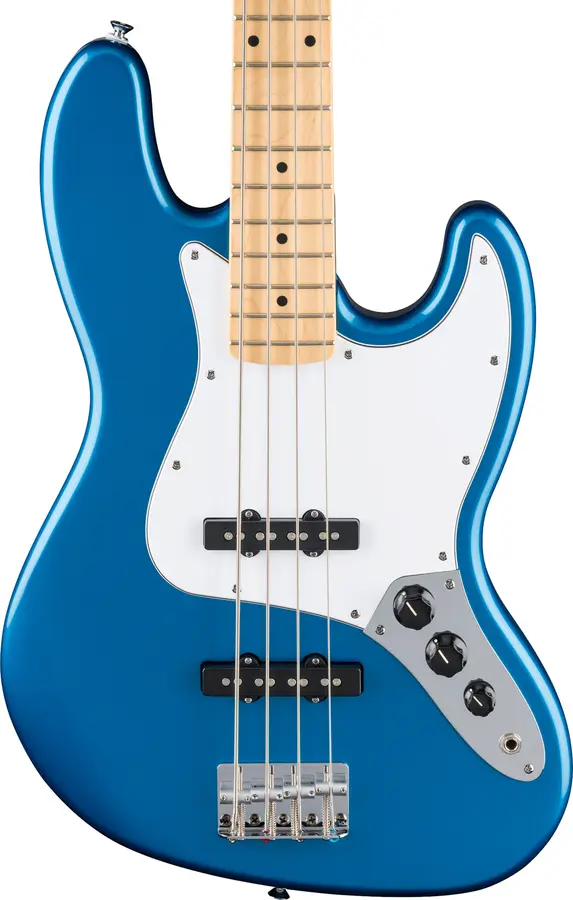 Fender Standard Jazz Bass MN, White Pickg, Aqua Marine Metallic 