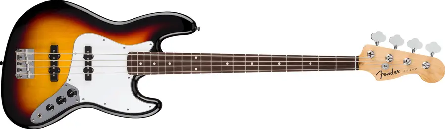 Fender Standard Jazz Bass IL, White Pickguard, 3-Color Sunburst 