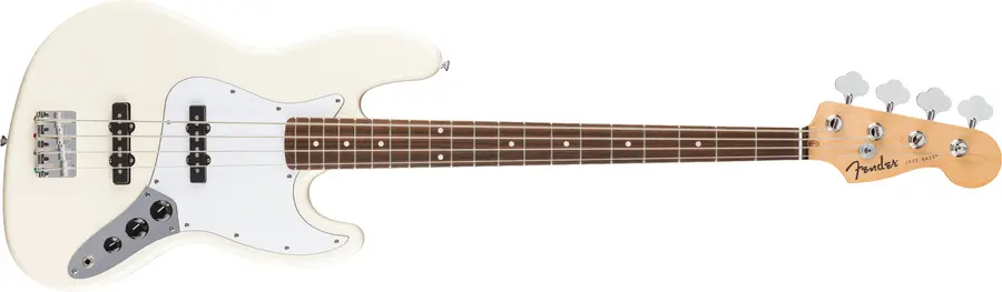 Fender Standard Jazz Bass IL, White Pickguard, Olympic White 