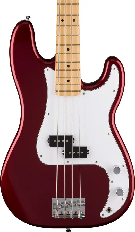 Fender Standard Precision Bass MN, White Pickguard, Candy Cola 