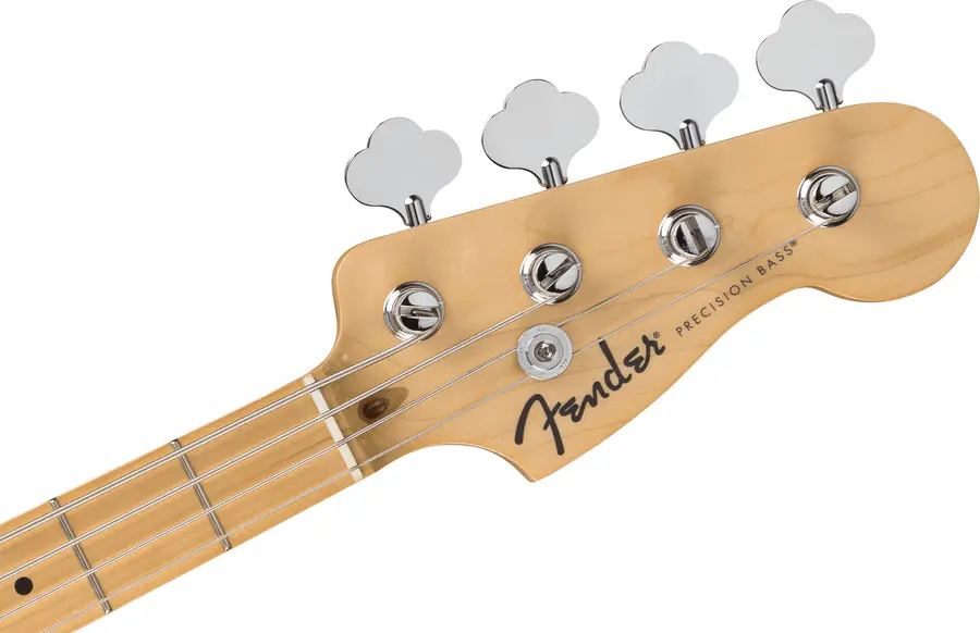Fender Standard Precision Bass MN, Black Pickguard, Olympic White 