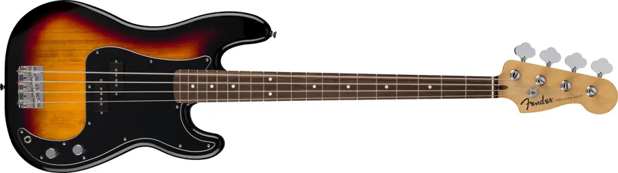 Fender Standard Precision Bass IL, Black Pickguard, 3-Color Sunburst 
