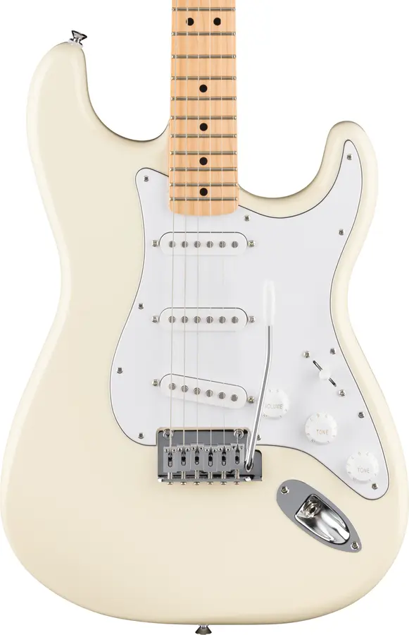 Fender Standard Stratocaster MN, White Pickguard, Olympic White 