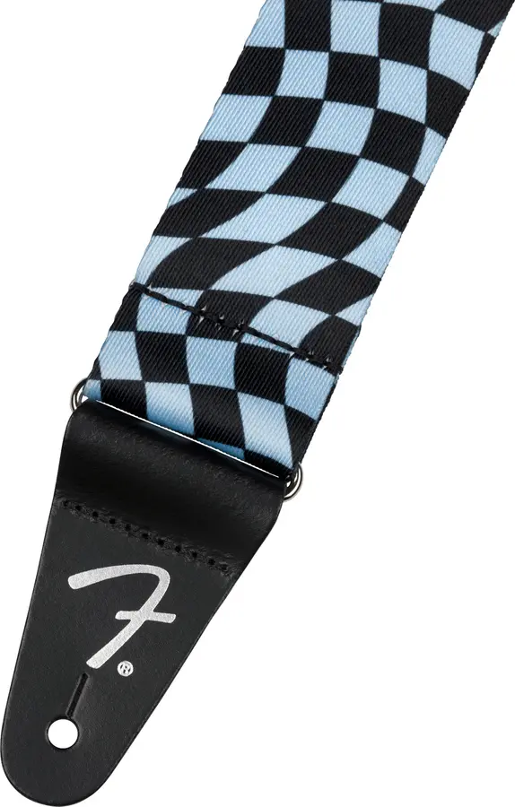 Fender Wavy Checkerboard Reim, Blue Polyester 