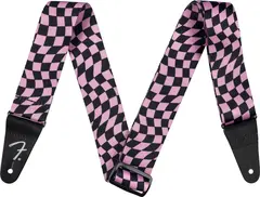 Fender Wavy Checkerboard Reim, Pink Polyester