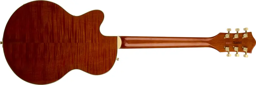 Gretsch Electromatic LTD Broadkaster Jr. Flame Okoume, RW, Roundup Orange 