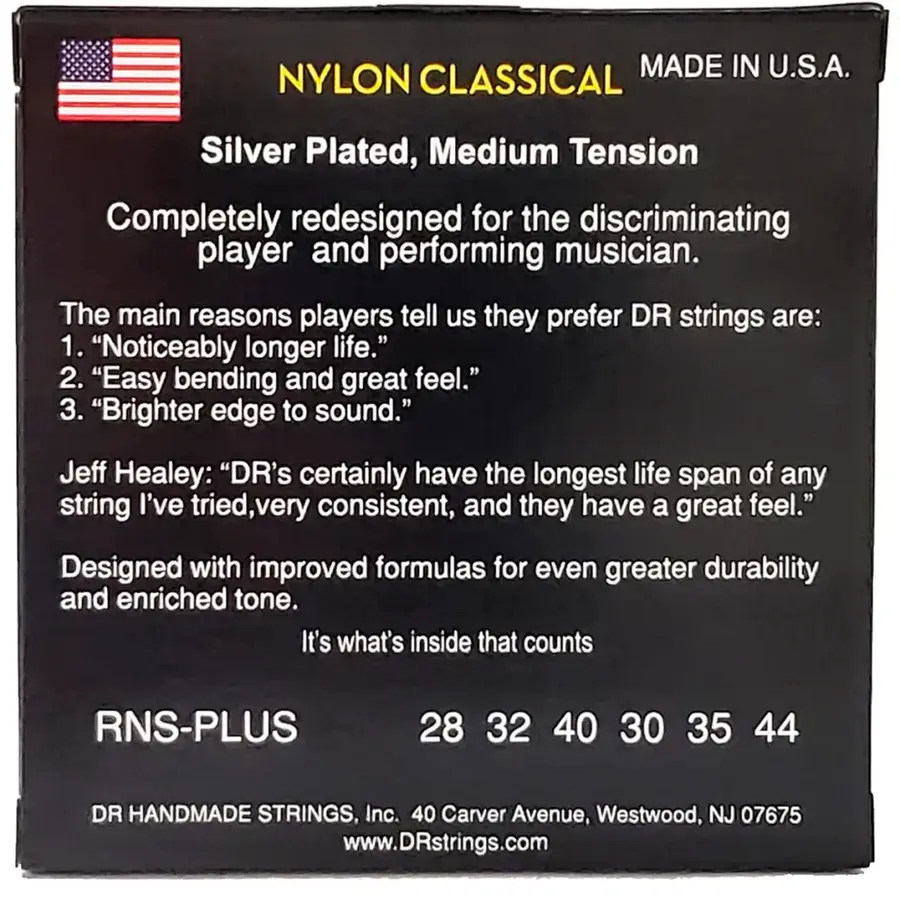DR Strings CNM spansk gitar-strenger (028-044) medium tension 