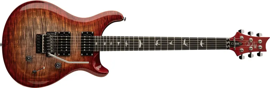 PRS SE Custom 24 Floyd Rose Charcoal Cherry Burst 