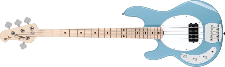 Sterling By Music Man StingRay 4 Lefthand, Chopper Blue 
