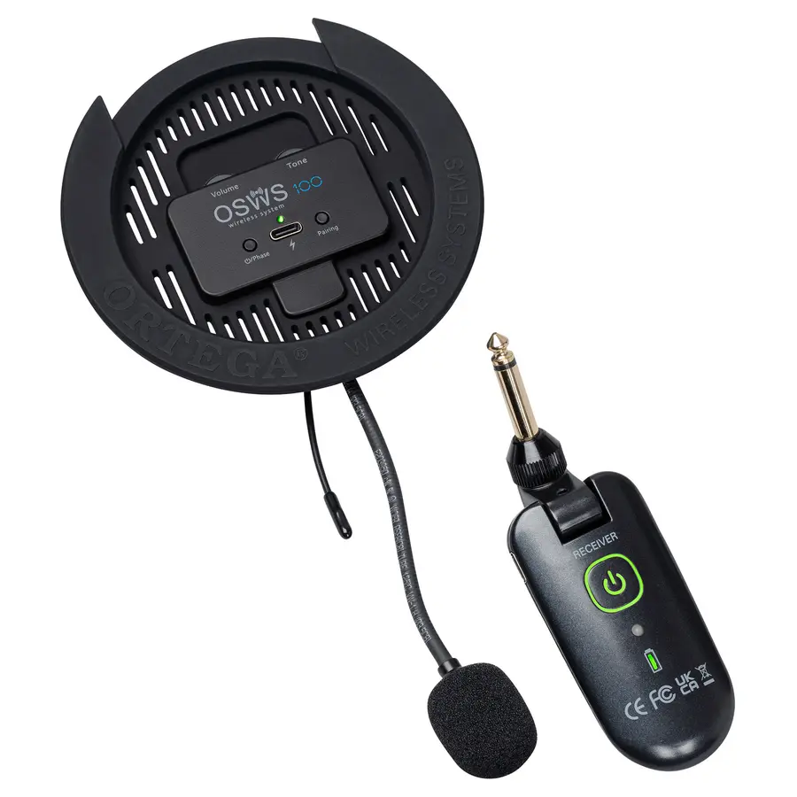 Ortega OSWS100 Digitalt trådløst system for akustisk gitar (stålstrenger) 