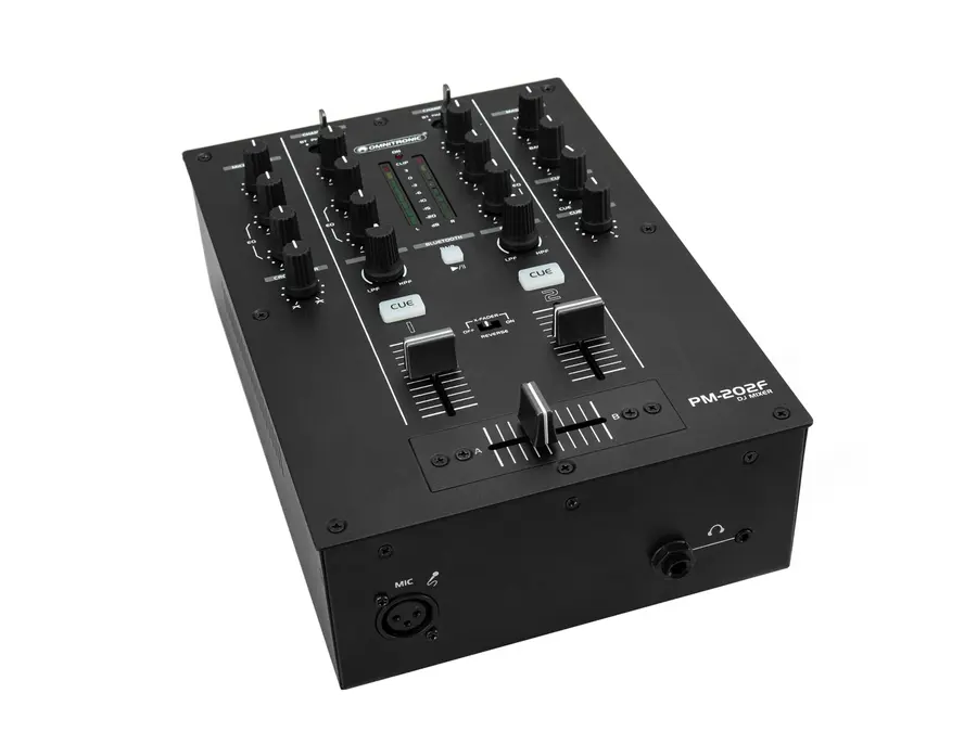 Omnitronic PM-202F 2-kanals DJ Mixer Med Filter og Bluetooth 