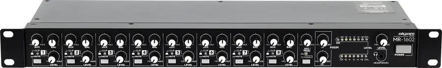 Algam Audio MR-1602 Rackmonterbar mikser 8 stereokanaler 