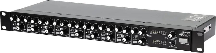 Algam Audio MR-1602 Rackmonterbar mikser 8 stereokanaler 