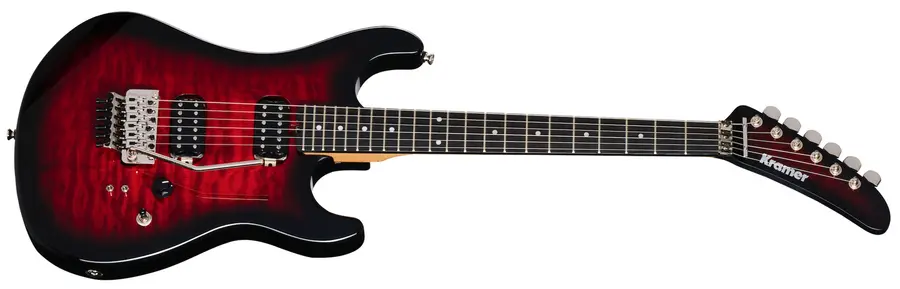 Kramer 84 HH Quilt Red Burst Inkl. Premium Gig Bag 