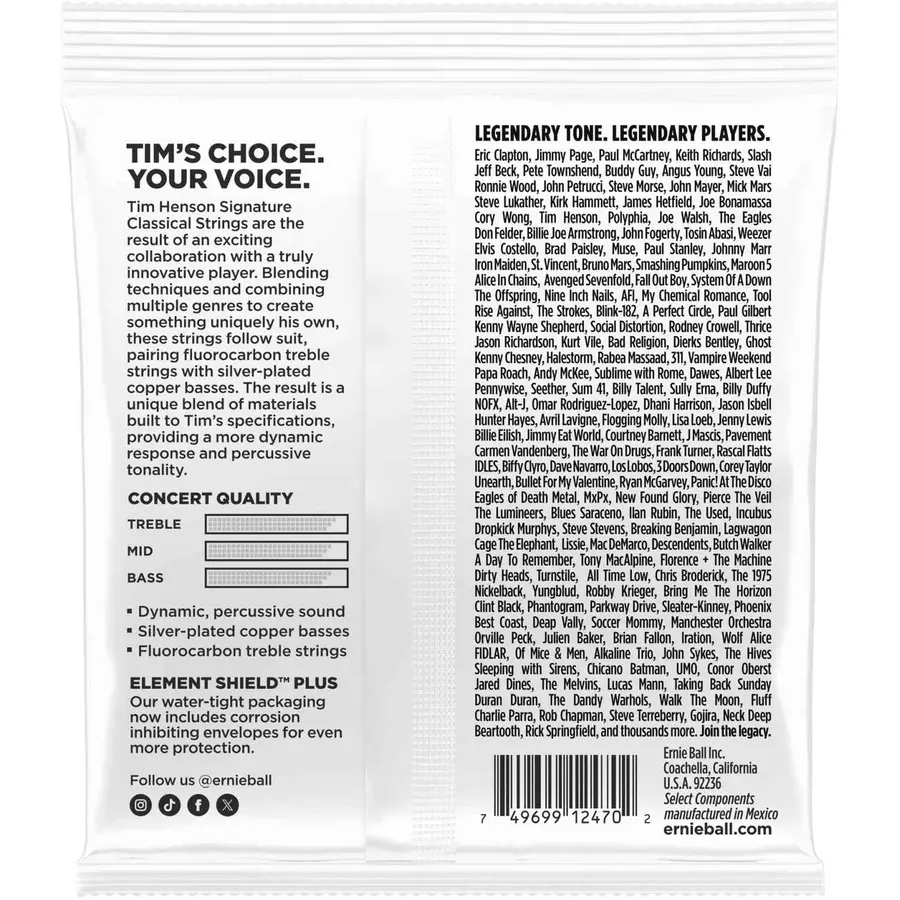Ernie Ball 3829 Tim Henson Signature 