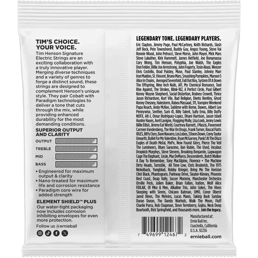 Ernie Ball 3826 Tim Henson Signature 