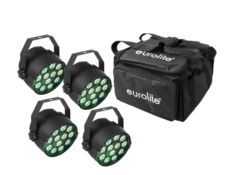 Eurolite Set 4x LED PARty TCL Spot & Soft-Bag 