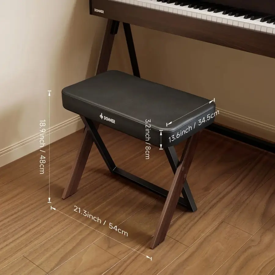 Donner DKB-300 Pianokrakk Walnut 
