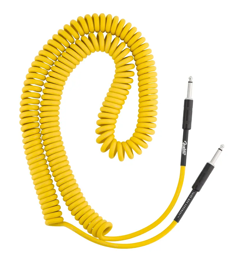 Fender 30' Coil Cable, Fender X Third Man Hardware, Yellow 