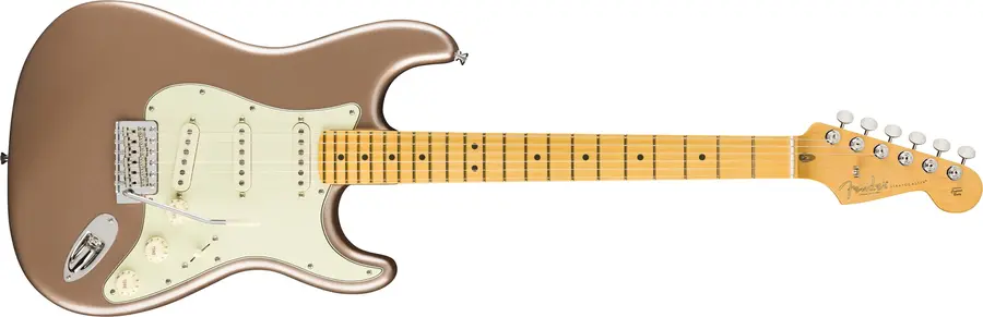 Fender Am Pro Classic Stratocaster Faded Firemist Gold, MN 