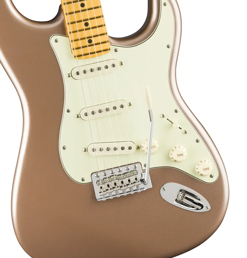 Fender Am Pro Classic Stratocaster Faded Firemist Gold, MN 