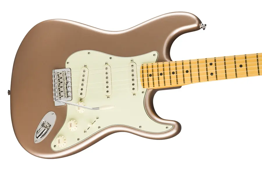 Fender Am Pro Classic Stratocaster Faded Firemist Gold, MN 