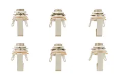 Fender 1/4" 2-Conductor Guitar Output Jack (6-pack)