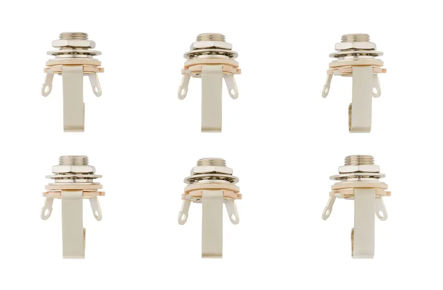 Fender 1/4" 2-Conductor Guitar Output Jack (6-pack) 