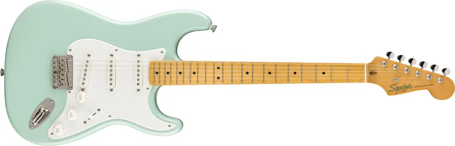 Squier Classic Vibe '50s Stratocaster HT, Maple, Parchment Pick, Surf Green 