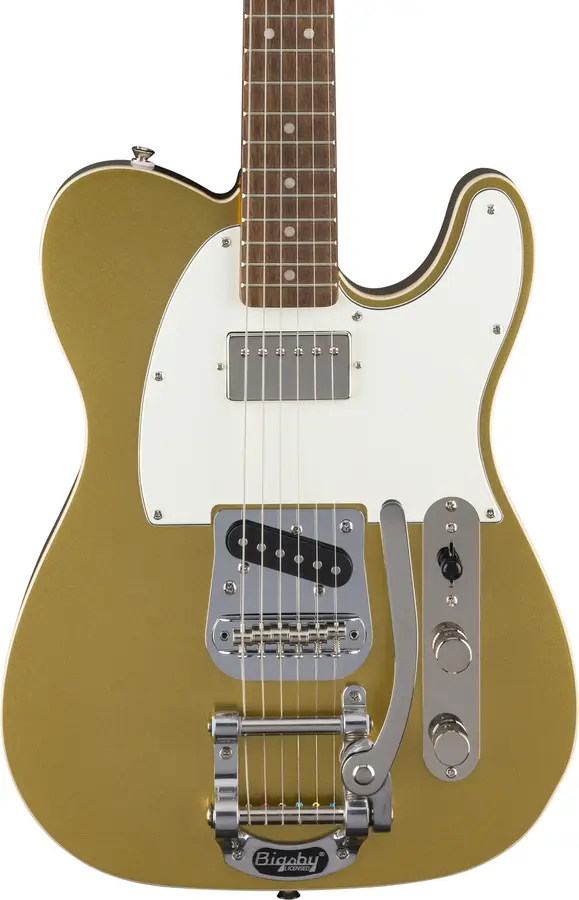 Squier Classic Vibe Custom Telecaster SH, Parchment Pick, Aztec Gold 