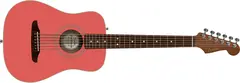 Fender California Standard Redondo Mini with Bag, Spruce Top, Fiesta Red