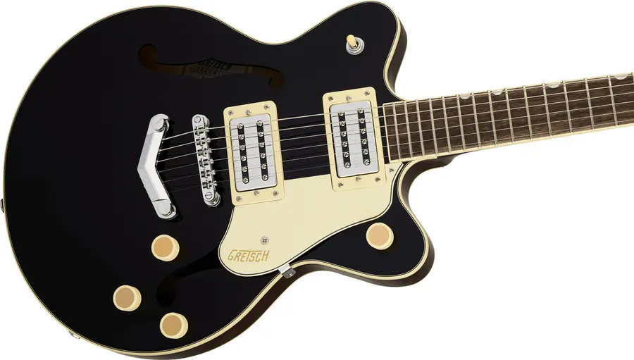 Gretsch G2655 Streamliner Center Block Jr. Double-Cut w/V-Stoptail, IL, Black 