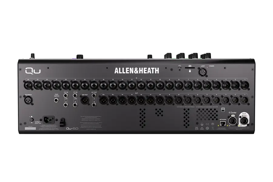 A&H Qu-6D Digitalmikser med Dante 24 Mic/Linje 16+2 Ut 