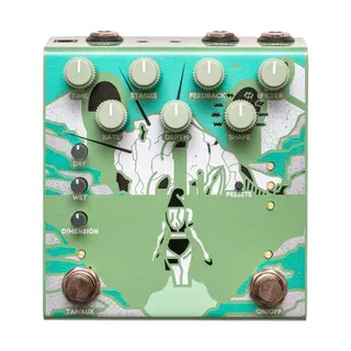 Old Blood Noise Bathing Luminal Delay Pedal in Algae finish