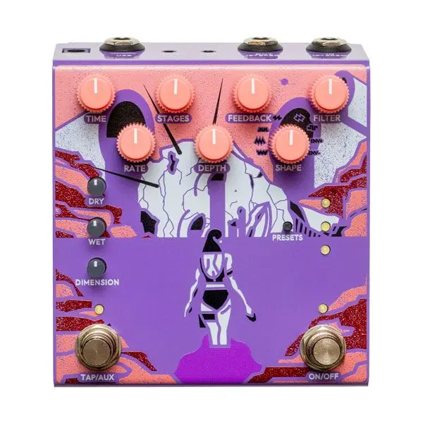 Old Blood Noise Bathing Orchid Luminal Delay Pedal in Orchid finish 