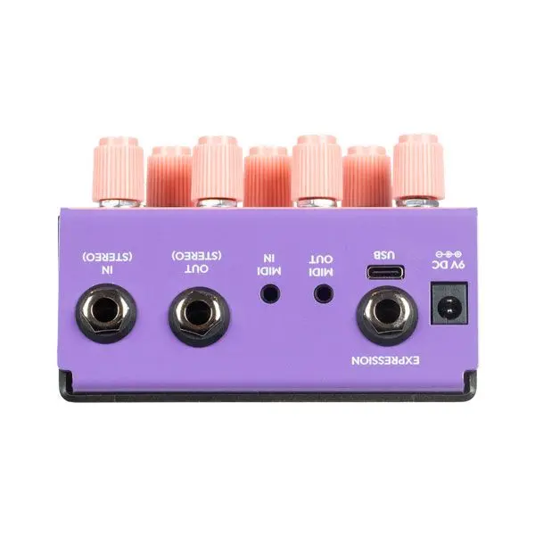Old Blood Noise Bathing Orchid Luminal Delay Pedal in Orchid finish 
