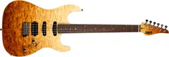 Jet Guitars Elite JS-45 Fireburst Flame inkl gigbag
