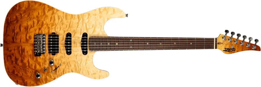 Jet Guitars Elite JS-45 Fireburst Flame inkl gigbag 