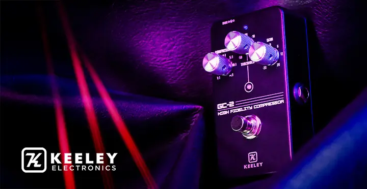Keeley GC-2 Limiting Amp Compressor Chromalux 2K24 Custom Shop Edition 