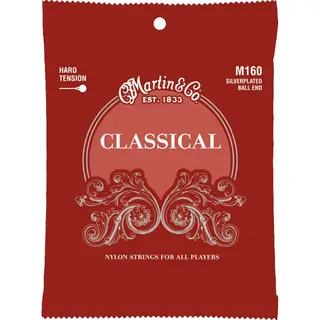 Martin Guitar M160 Classical Nylon (028-043) Ball end Hard tension