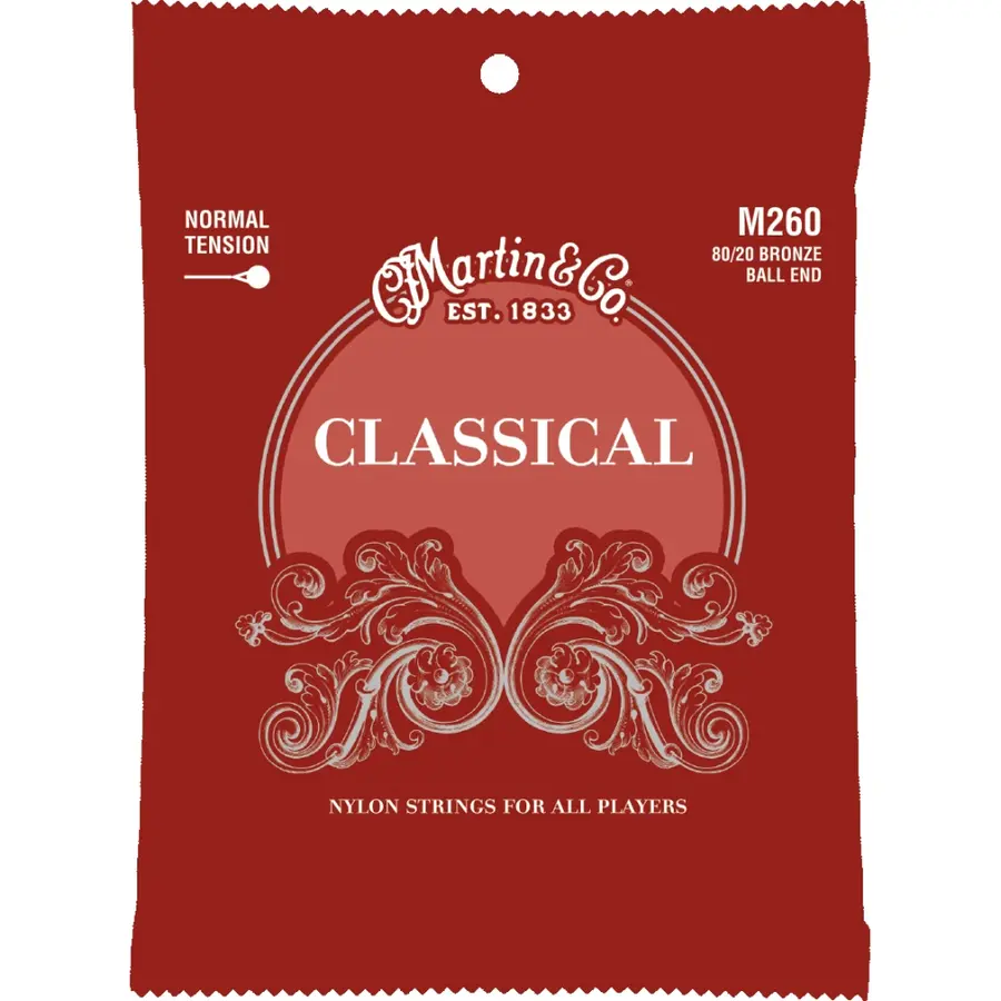 Martin Guitar M260 Classical Nylon (028-043) Ball end Normal tension 