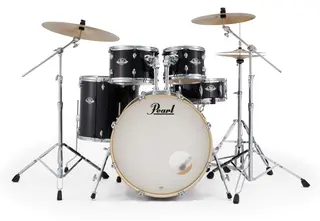 Pearl Export 5pc Trommesett Jet Black Med HW+cymbaler (EXX725SNBR/C31)