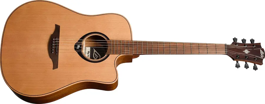 LAG HV10DCE HyVibe 10 Dreadnought Cutaway Satin 